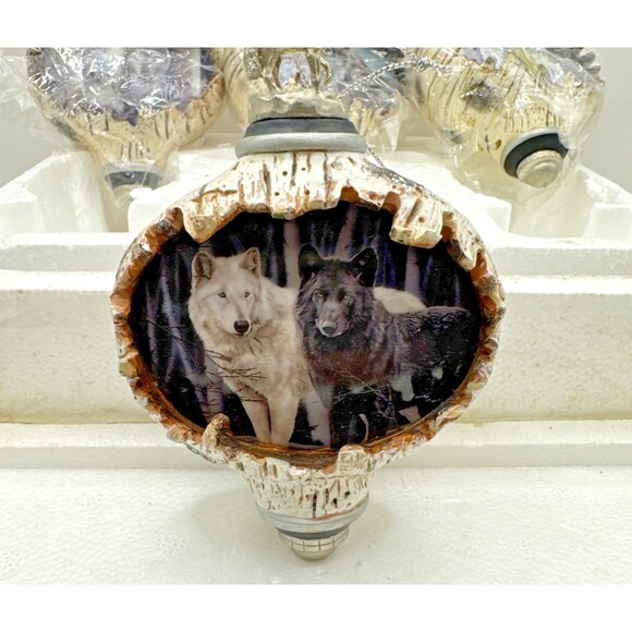 The Bradford Exchange Other - Bradford Edition Spirits Of The Forest Wolf Heirloom Ornaments By Rusty Frentner